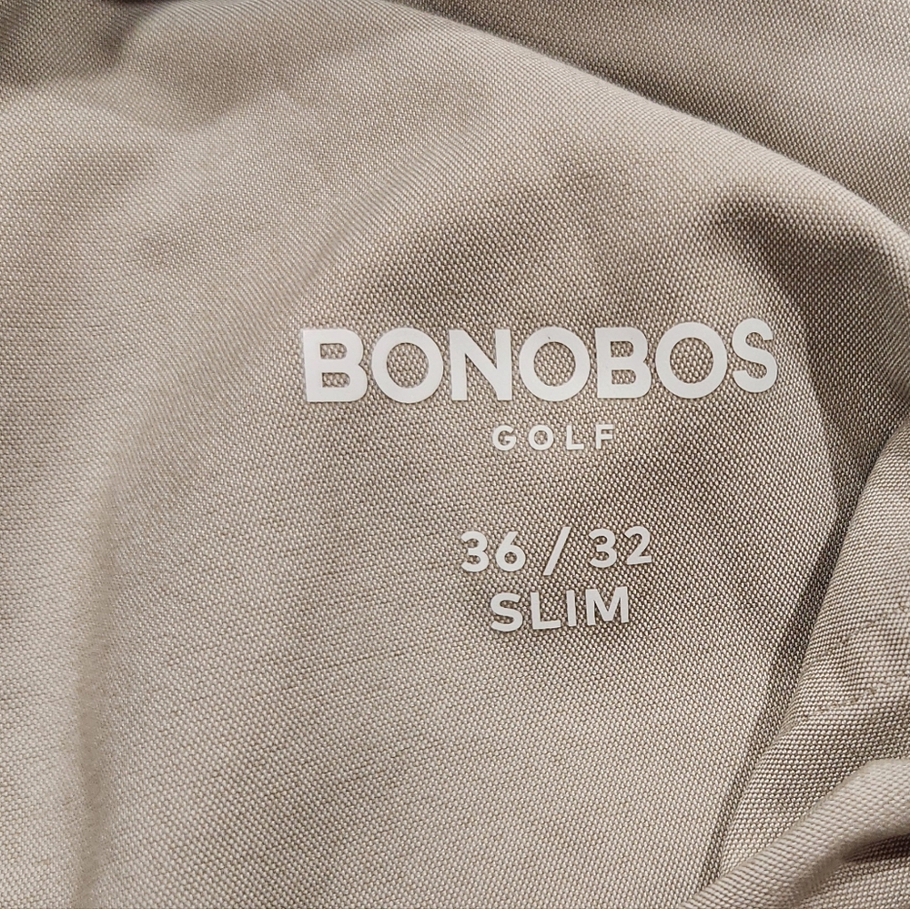 Bonobos Golf Taupe Slim Fit Pants Sz 36x32 - Picture 4 of 7